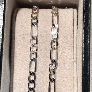 22” 925 4mm Width Sterling Silver Necklace.